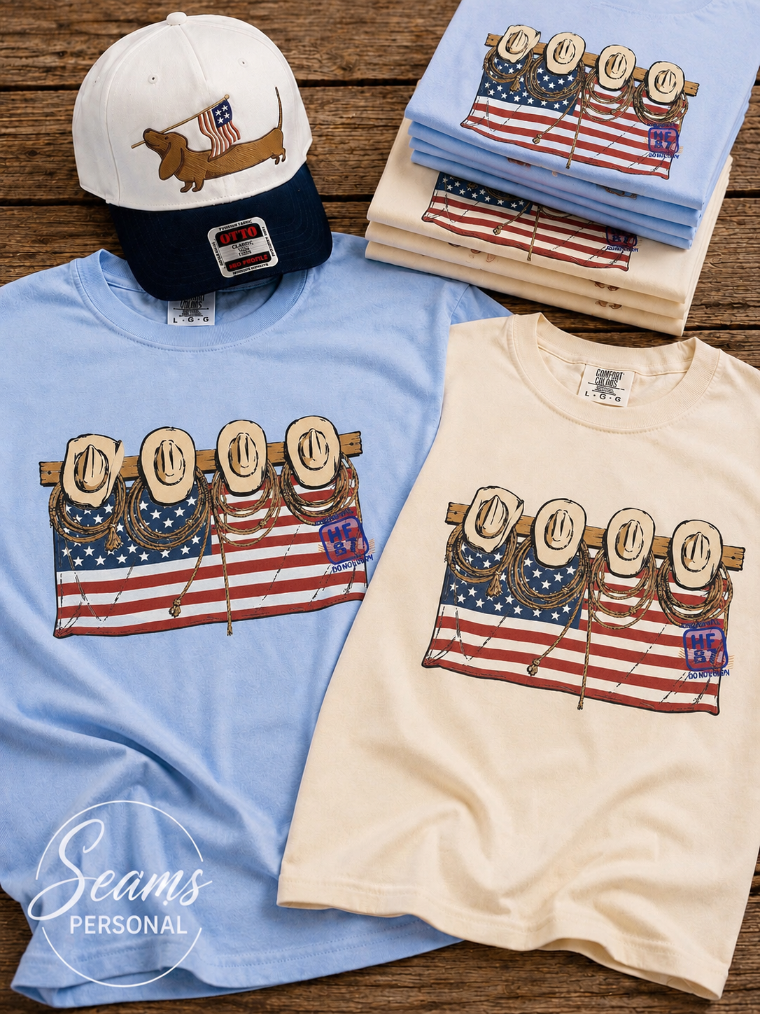 July- Cowgirl Americana Comfort Colors Tee ๐ค ๐บ๐ธ