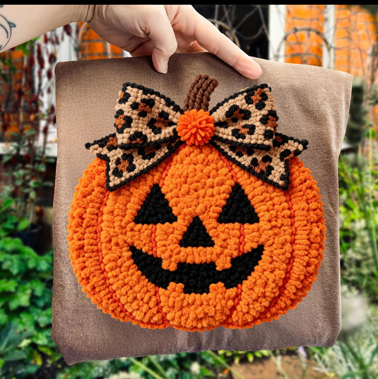 Thanksgiving Faux Yarn Pumpkin