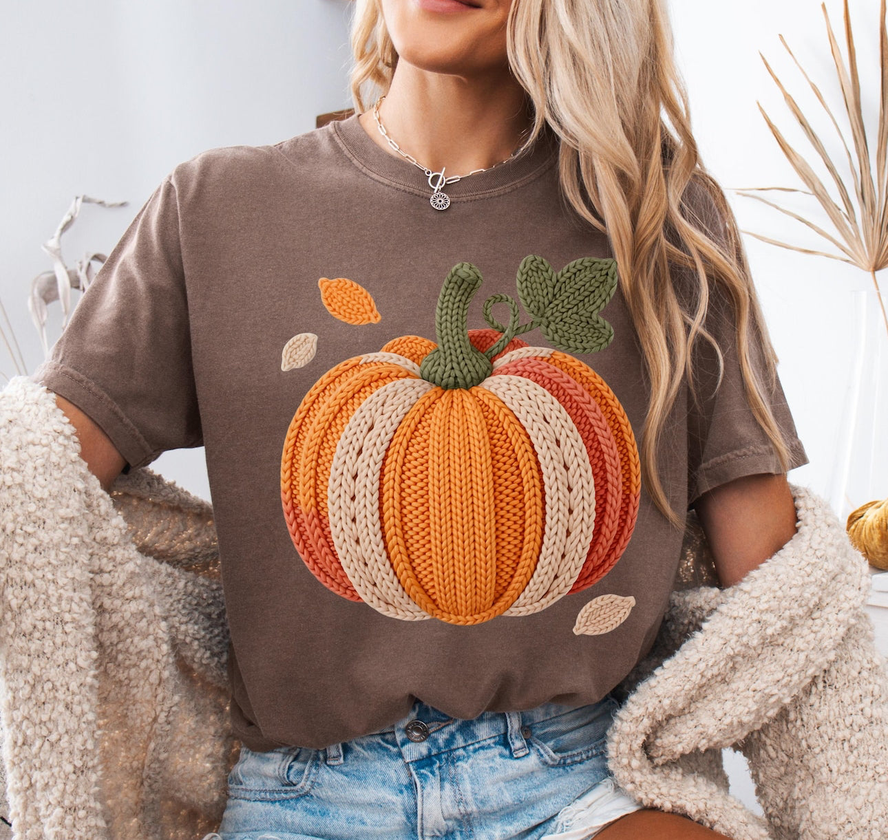 Thanksgiving Faux Yarn Pumpkin